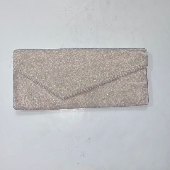 Vintage Clutch Bag Sequin Hand Beaded Made In Hong Kong The Zipper Doesn’t Work - Picture 1 of 12